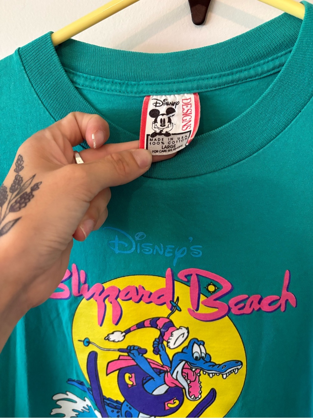 Disney Teal Blizzard Beach Surf Graphic Tee - Picture 2 of 2